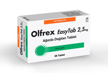 OLFREX EASY TAB 2.5 mg 28 ağızda dağılan tablet { Nobel İlaç } kutu görseli