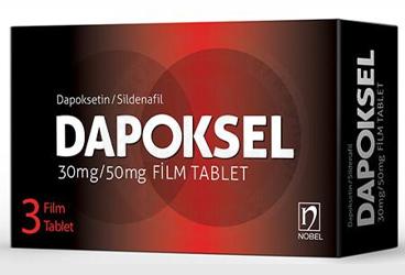 DAPOKSEL 30 mg/50 mg 3 film kaplı tablet kutu görseli