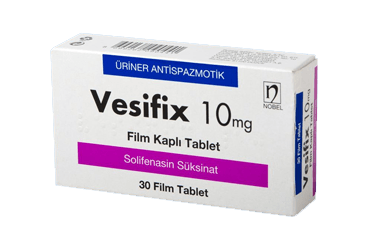 VESIFIX 10 mg 30 film kaplı tablet { Nobel İlaç } kutu görseli