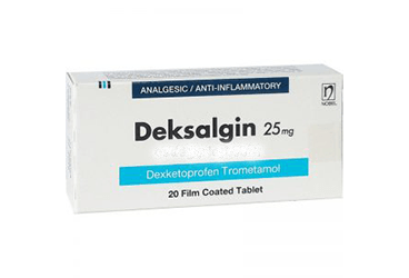 DEKSALGIN 25 mg 20 film kaplı tablet { Nobel İlaç } kutu görseli