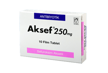 AKSEF 250 mg 10 film tablet kutu görseli