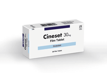 CINESET 30 mg 28 film tablet { Nobel İlaç } kutu görseli
