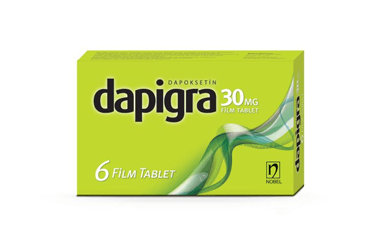 DAPIGRA 30 mg 6 film tablet { Nobel İlaç } kutu görseli
