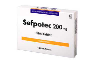 SEFPOTEC 200 mg 14 film tablet kutu görseli