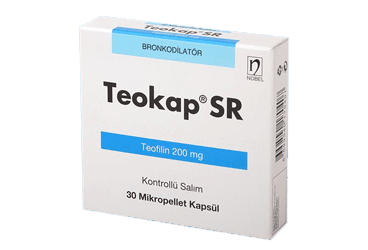 TEOKAP SR 200 mg 30 kapsül kutu görseli
