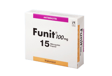 FUNIT 100 mg 15 kapsül kutu görseli