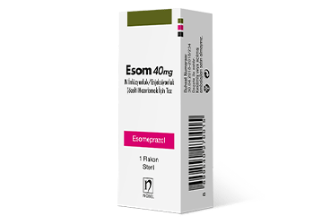 ESOM 40 mg I.V. infüzyonluk / enjeksiyonluk çözelti hazırlamak için toz (1 flakon) kutu görseli