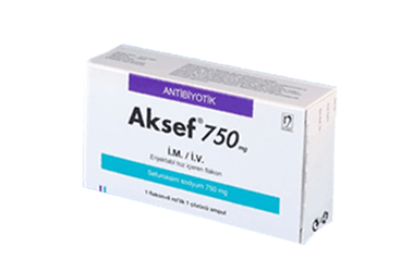AKSEF IM/IV 750 mg 1 flakon kutu görseli