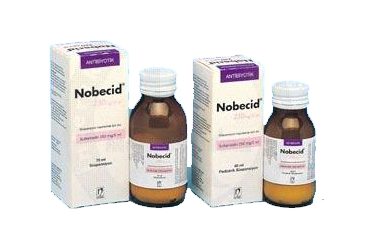 NOBECID 5ml 250 mg 70 gr süspansiyon kutu görseli