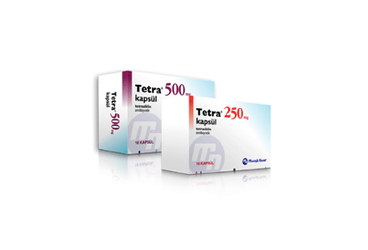 TETRA 250 mg 16 kapsül kutu görseli