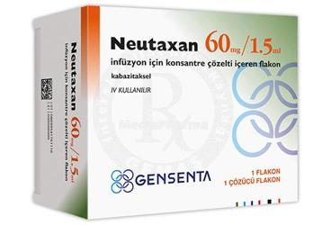 NEUTAXAN 60 mg/1.5 ml infüzyon için konsantre çözelti içeren 1 flakon + 1 çözücü flakon kutu görseli