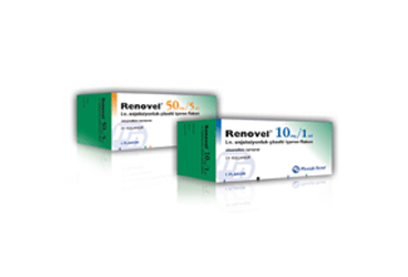 RENOVEL 50 mg/5 ml enj. çöz. içeren flakon kutu görseli