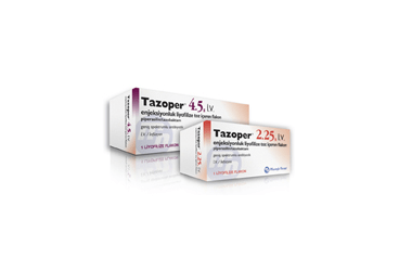 TAZOPER 4.5 gr IV enjeksiyonluk liyofilize toz içeren flakon kutu görseli