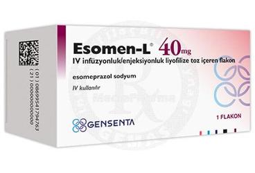 ESOMEN-L 40 mg. IV infüzyon ve enjeksiyon için liyofilize toz içeren 1 flakon kutu görseli