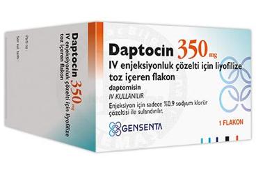 DAPTOCIN 350 mg enj. çöz. için LIYO. toz içeren flakon kutu görseli