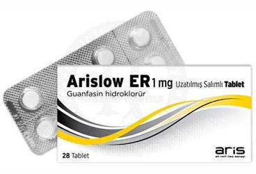 ARISLOW ER 1 mg uzatılmış salınımlı tablet (28 tablet) kutu görseli