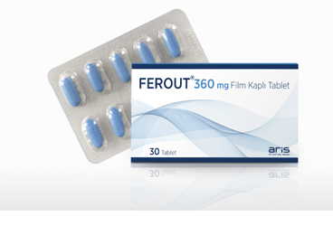 FEROUT 360 mg 30 film kaplı tablet kutu görseli