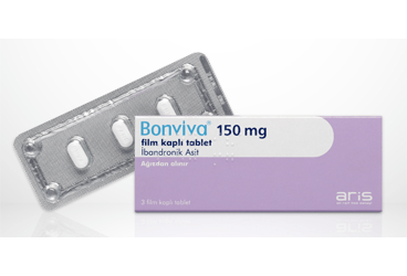BONVIVA 150 mg film kaplı tablet 3 adet kutu görseli