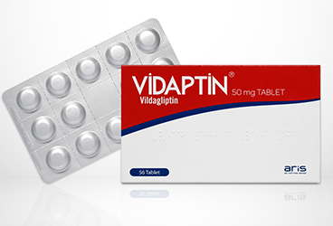 VIDAPTIN MET 50 mg/1000 mg film kaplı tablet (60 adet) kutu görseli