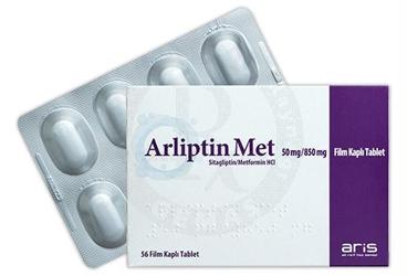 ARLIPTIN MET 50 mg/850 mg film kaplı tablet (56 tablet) kutu görseli