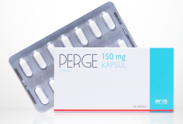 PERGE 150 mg 56 kapsül kutu görseli