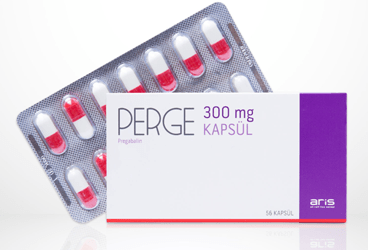 PERGE 300 mg 56 kapsül kutu görseli