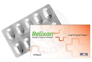 RELIXAN 6 mg/25 mg sert kapsül kutu görseli