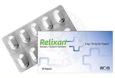 RELIXAN 6 mg/50 mg sert kapsül kutu görseli