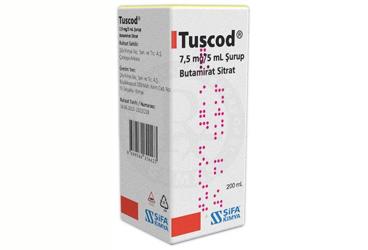 TUSCOD 7.5 mg / 5 ml şurup 200 ml kutu görseli