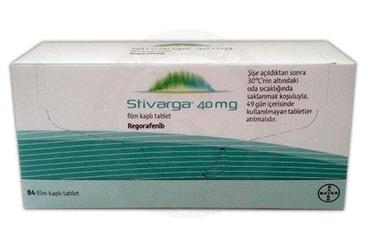 STIVARGA 40 mg 84 film kaplı tablet kutu görseli