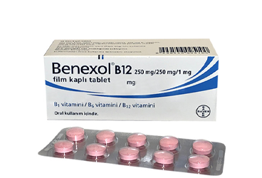 BENEXOL B12 50 film kaplı tablet kutu görseli