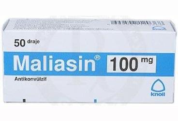 MALIASIN 100 mg 50 draje kutu görseli