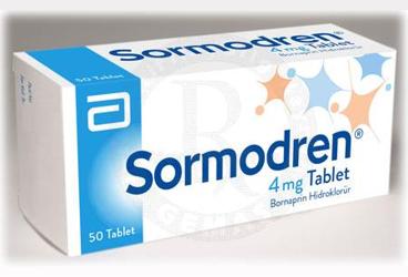 SORMODREN 4 mg 50 tablet {8699548010446} kutu görseli
