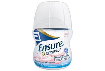 ENSURE COMPACT çilek aromalı 4x125 ml kutu görseli