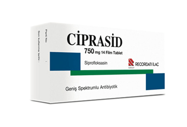 CIPRASID 750 mg 14 film tablet {8699559090475} kutu görseli
