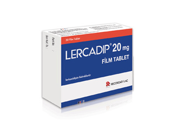 LERCADIP 20 mg 30 film tablet {Yenirec} { 8699559090550 } kutu görseli