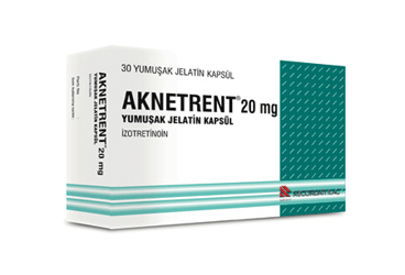 AKNETRENT 20 mg yumuşak jelatin 30 kapsül kutu görseli