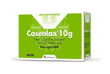 CASENLAX 10 G oral çözelti hazırlamak için toz içeren saşe (20 saşe) kutu görseli
