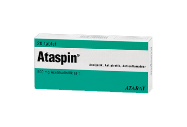 ATASPIN 500 mg 20 tablet kutu görseli