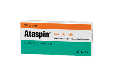 ATASPIN 80 mg 20 tablet kutu görseli