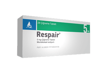 RESPAIR 5 mg 28 çiğneme tablet kutu görseli