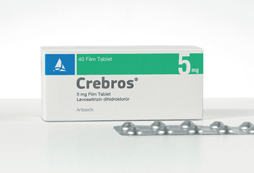 CREBROS 5 mg 40 film kaplı tablet kutu görseli