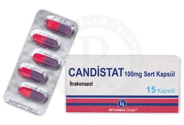 CANDISTAT 100 mg sert kapsül (15 kapsül) kutu görseli