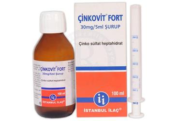 CINKOVIT FORT 30 mg/ 5 ml şurup kutu görseli