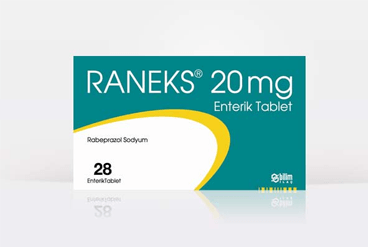 RANEKS 10 mg 28 enterik kaplı tablet kutu görseli