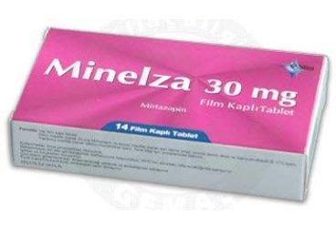 MINELZA 30 mg 14 film kaplı tablet kutu görseli