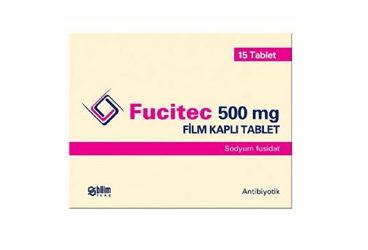 FUCITEC 500 mg 15 film kaplı tablet kutu görseli