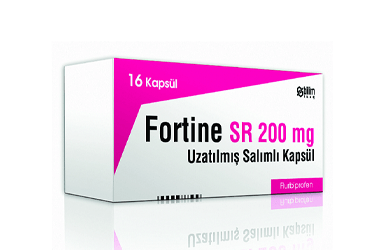 FORTINE SR 200 mg uzatılmış salınımlı 16 kapsül kutu görseli