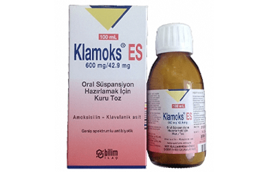 KLAMOKS ES 600/42.9 mg oral süspansiyon için kuru toz 100 ml kutu görseli
