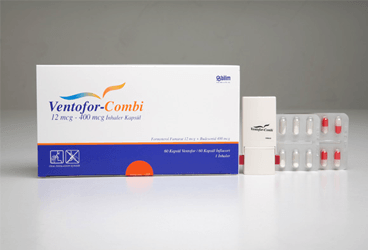 VENTOFOR-COMBI 12 MCG-400 mcg inhaler 120 kapsül kutu görseli